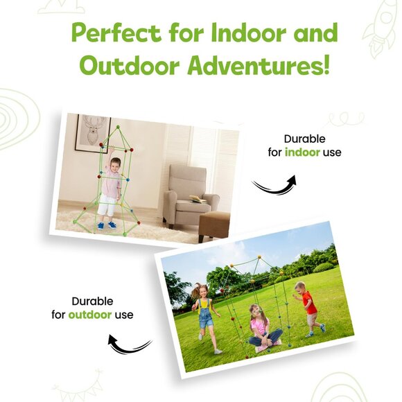 Space Themed Fort Building Kit for Kids Ages 3+ - Picture 5 of 6